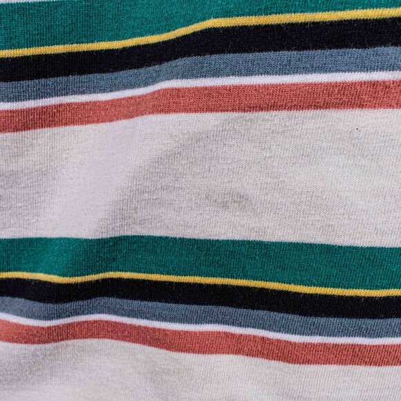 Guess Jeans Striped T-Shirt Large Y2K Streetwear Skate - Picture 9 of 10